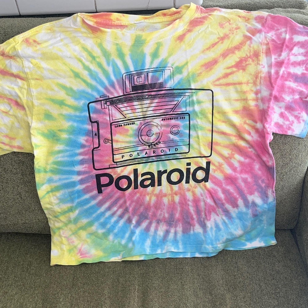 Polaroid Tie-Dye Camera Graphic Tee